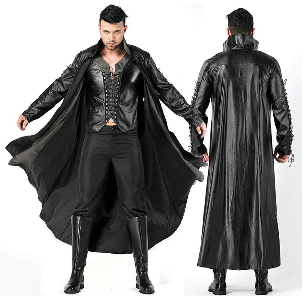 Men’s vampire vest & jacket costume (X-Large)